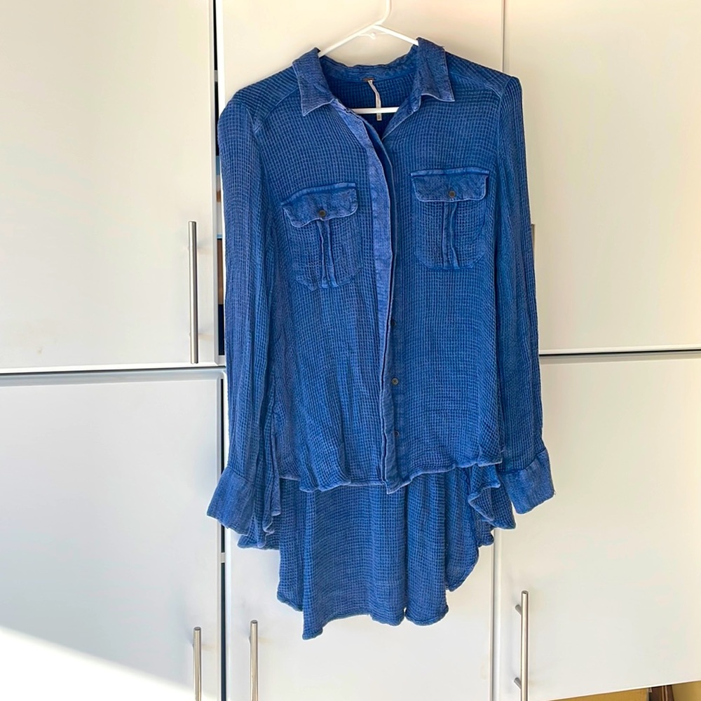 Free people flowy thermal blouse